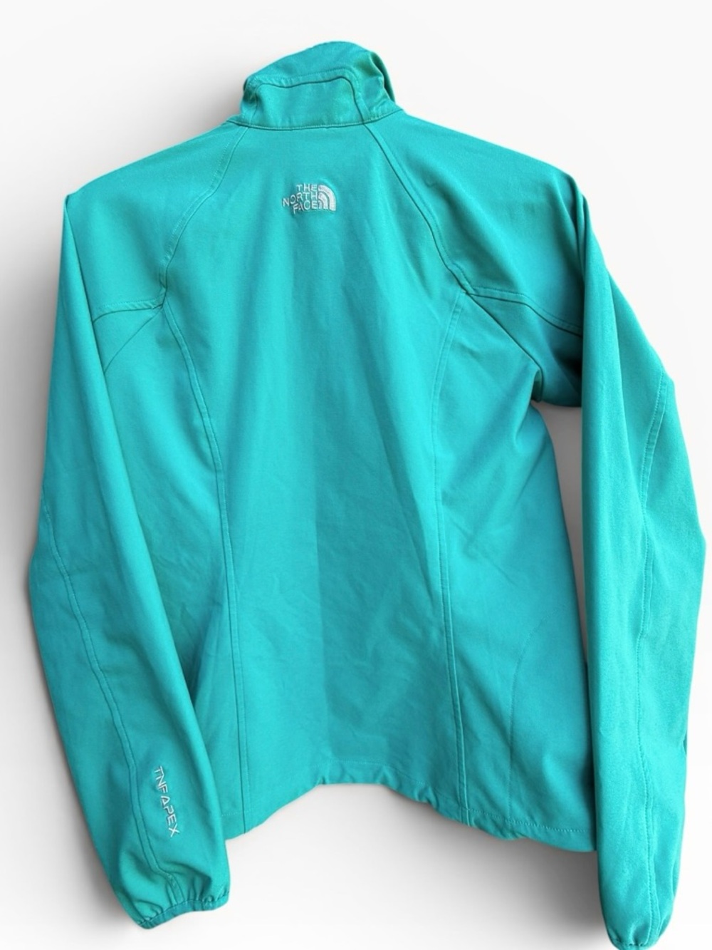 The North Face Women's TNF Apex 1/2 Zip Windbreaker Jacket Teal Green Medium - Picture 4 of 14